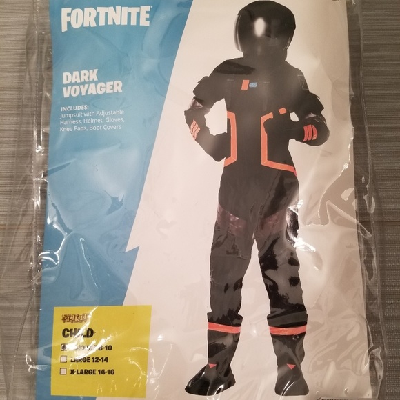 FORTNITE DARK VOYAGER kids COSTUME size M (8-10) - Picture 1 of 4